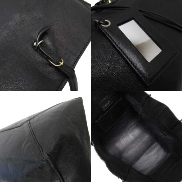 t16896a 2 Balenciaga Leather Tote Bag Black