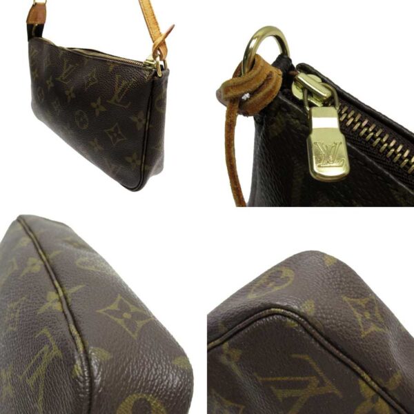 t17552a 1 Louis Vuitton Pochette Accessory Monogram Canvas Bag Brown