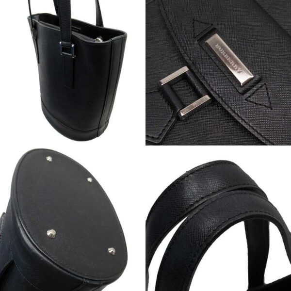 t17807a 1 Burberry Leather Shoulder Bag Black