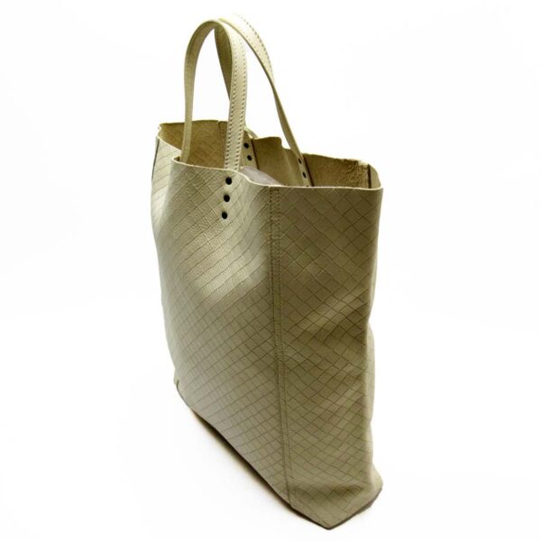 t17947g 1 Bottega Veneta Intrecciato Leather Tote Bag Ivory