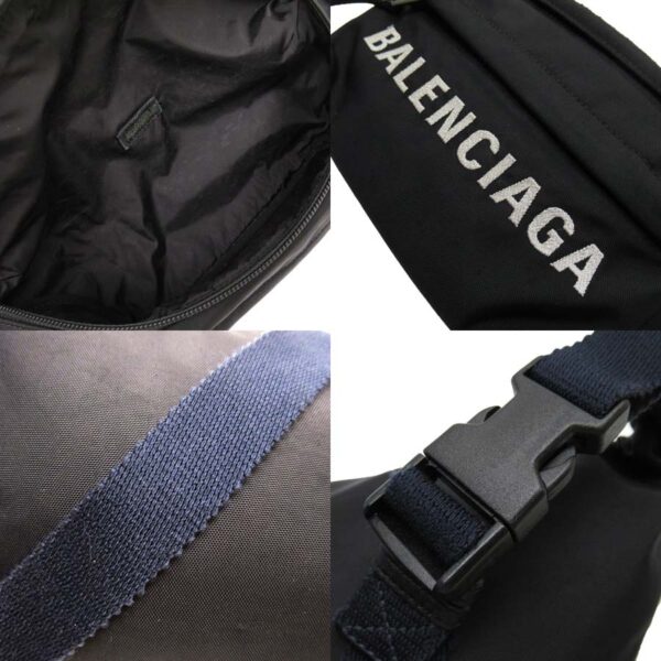 t17951a 4 Balenciaga Nylon Waist Pouch Black