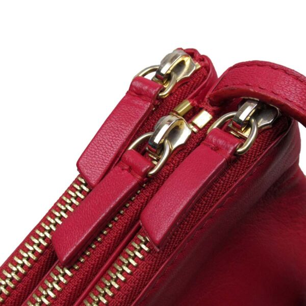 t17966a 2 Celine Crossbody Shoulder Bag Leather Red