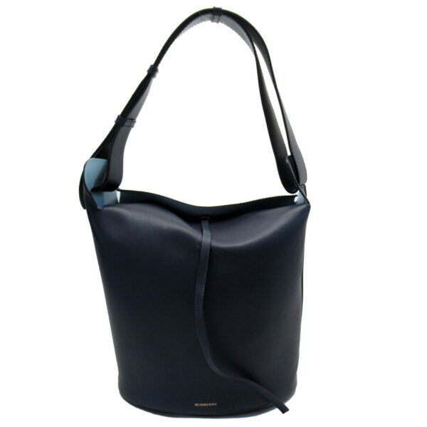 t18314a Burberry Leather Shoulder Bag Navy