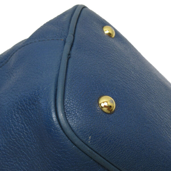 t19024a 3 Miu Miu Handbag Crossbody Shoulder Bag Leather Blue