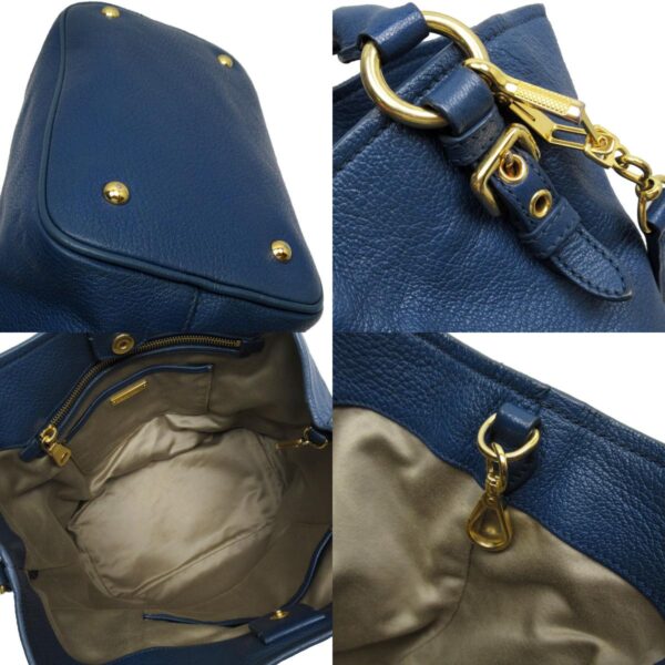 t19024a 4 c Miu Miu Handbag Crossbody Shoulder Bag Leather Blue