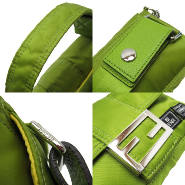 t19245a 2 c Fendi Porter Collaboration Body Bag Bucket Mini Nylon Yellow Green