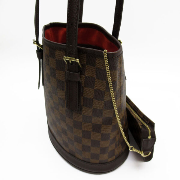 t19391a 1 Louis Vuitton Marais Damier Canvas Handbag Brown