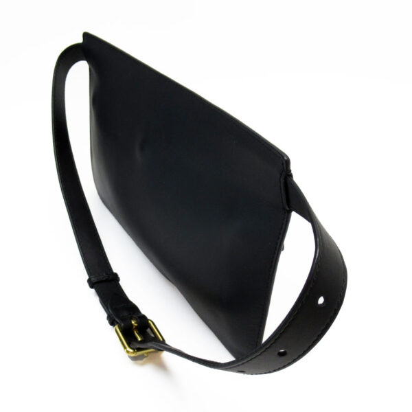 t19430g 1 Burberry Leather Waist Bag Black