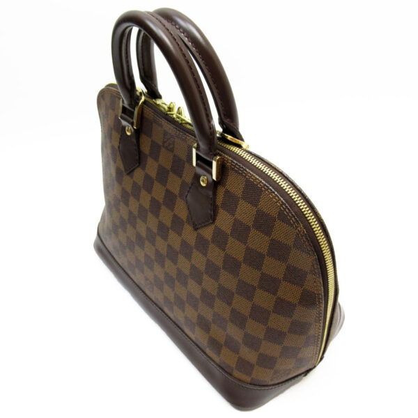 t19459a 1 Louis Vuitton Alma Damier Canvas Handbag Brown