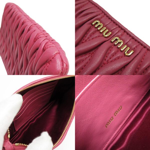 t19463g 4 c Miu Miu Pouch Matelasse Leather Pink