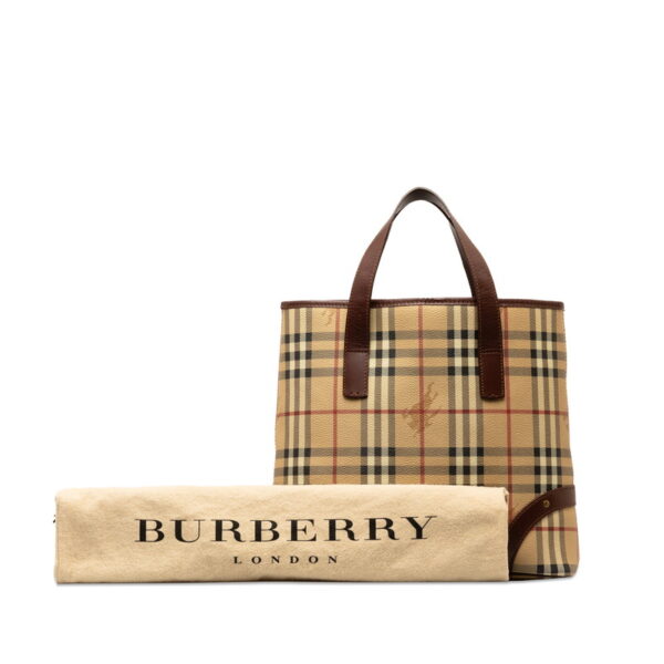 tvyac7z0d9tktyrt 10 Burberry Nova Check Shadow Horse Tote Bag Beige Brown