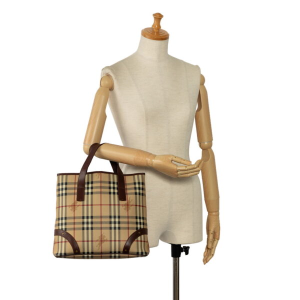 tvyac7z0d9tktyrt 9 Burberry Nova Check Shadow Horse Tote Bag Beige Brown