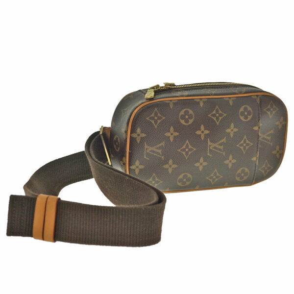 u1 Louis Vuitton Pochette Ganju Body Bag Monogram Canvas Brown