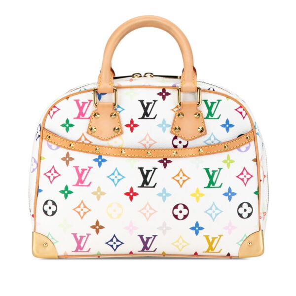 uqudkdnate057c9e 1 Louis Vuitton Monogram Multicolor Trouville Studded Handbag Bronze