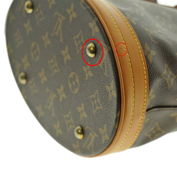 v14 Louis Vuitton Bucket PM Tote Bag Monogram Canvas Brown