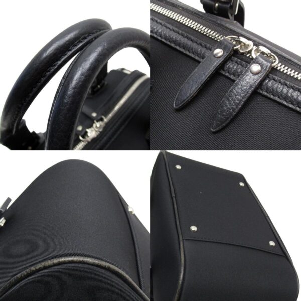 w0010a 2 c Burberry Jacquard Leather Handbag Black