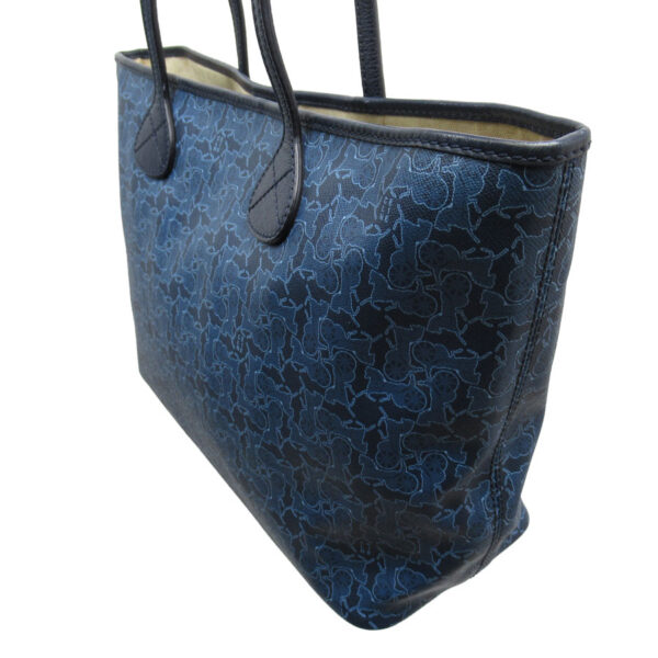 w0027a 1 Celine Tote Bag Shoulder Bag Leather Blue Blue