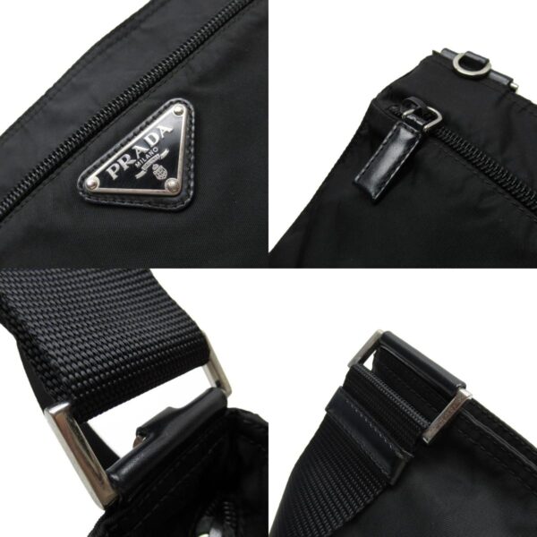 w0102f 2 c Prada Crossbody Shoulder Bag Nylon Black