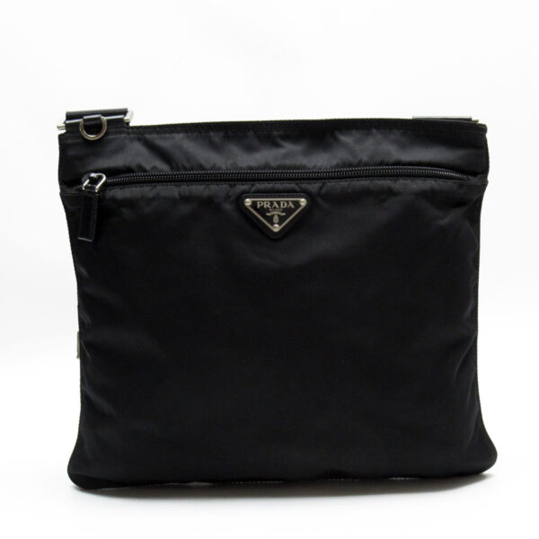 w0102f Prada Crossbody Shoulder Bag Nylon Black