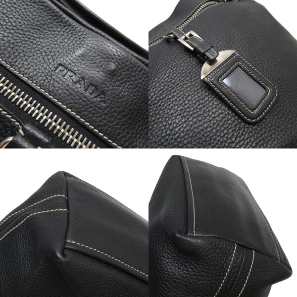 w0105a 3 c Prada Shoulder Bag Leather Black