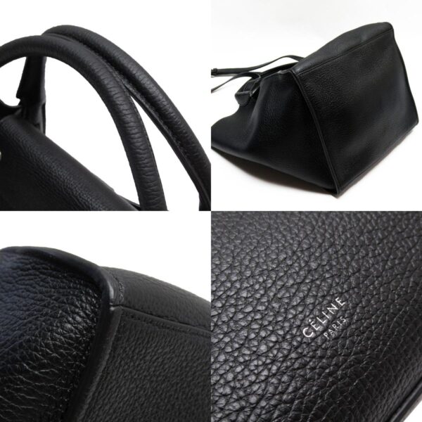 w0266a 2 c Celine Big Bag Small Shoulder Bag Leather Black