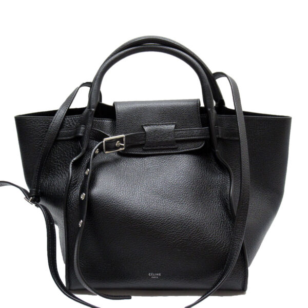 w0266a Celine Big Bag Small Shoulder Bag Leather Black