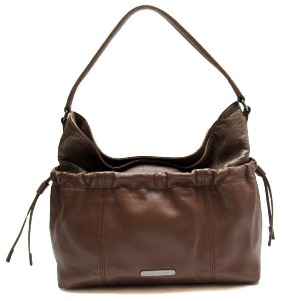 w0270a Burberry Leather Shoulder Bag Brown