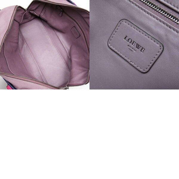 w0274a 10 c Loewe Amazona 36 Leather Handbag Purple Magenta