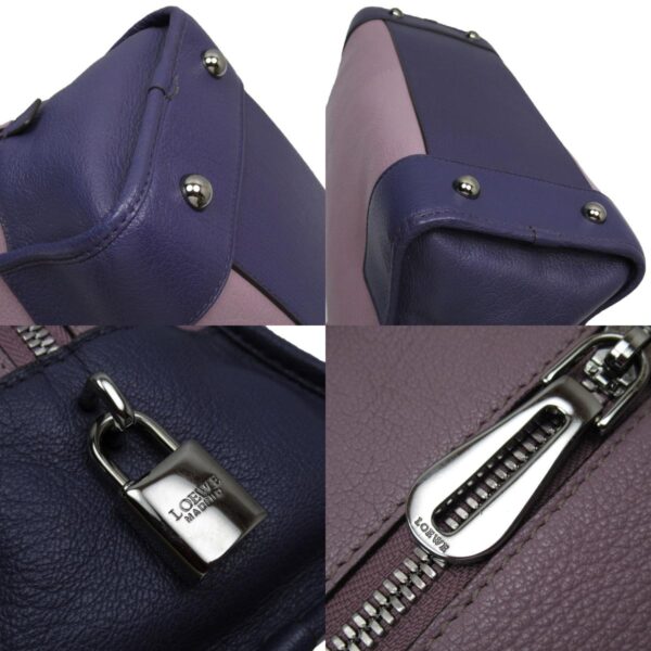 w0274a 6 c Loewe Amazona 36 Leather Handbag Purple Magenta