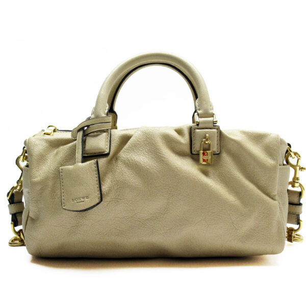 w0275a Loewe Shoulder Bag Leather Beige