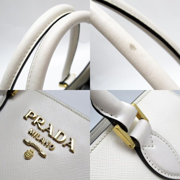 w0355a 2 c Prada Shoulder Bag Leather White