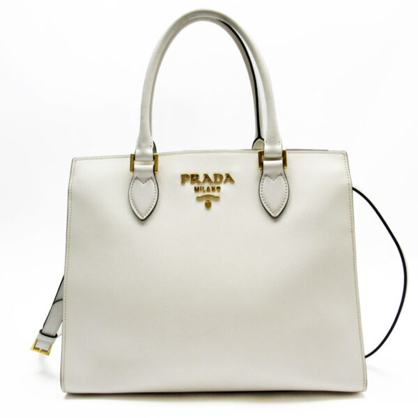 w0355a Prada Shoulder Bag Leather White