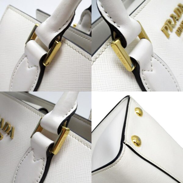 w0355a 6 c Prada Shoulder Bag Leather White