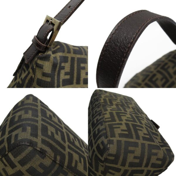 w0382i 3 c Fendi Mamma Bucket Shoulder Bag Zucca Canvas Brown