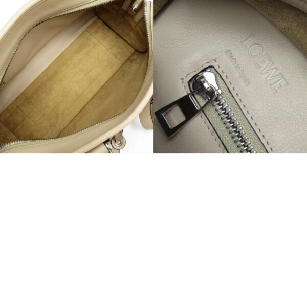 w0391a 13 c Loewe Amazona Leather Crossbody Shoulder Bag Beige