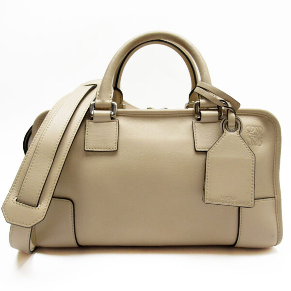 w0391a Loewe Amazona Leather Crossbody Shoulder Bag Beige