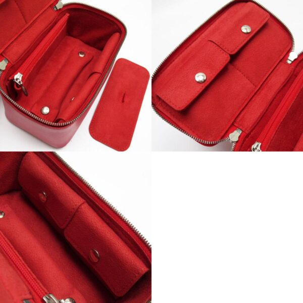 w0426a 10 c Louis Vuitton Coffret A Bijou Epi Leather Jewelry Case Red