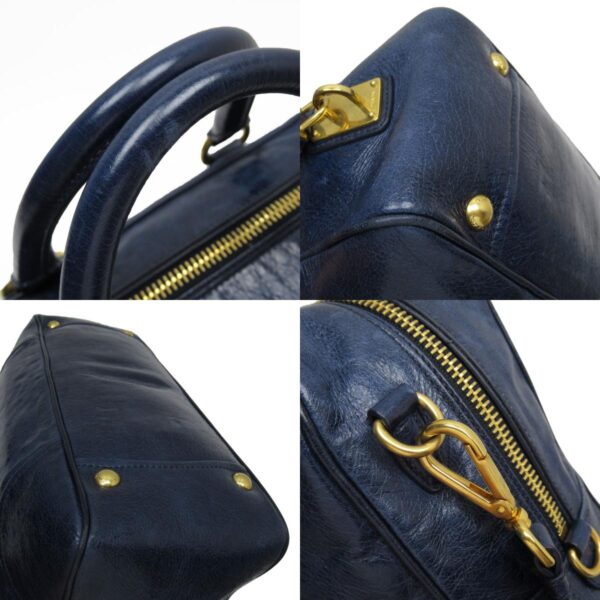 w0566a 6 c Prada Shoulder Bag Leather Blue