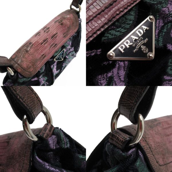 w0578a 2 c Prada Handbag Velor Purple