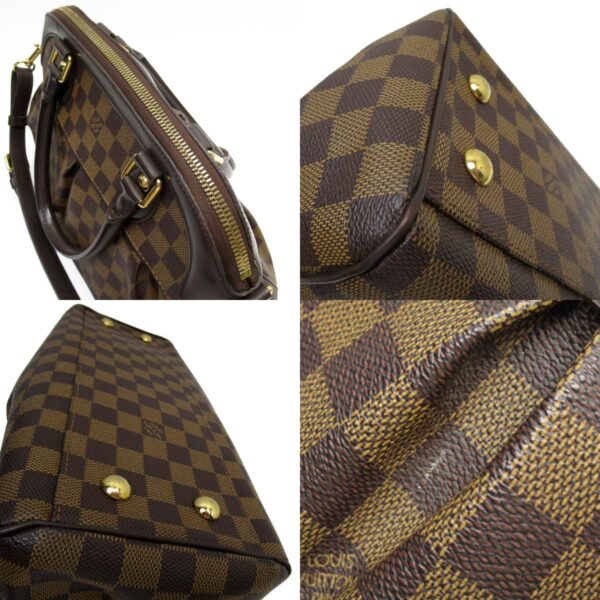 w0585a 5 c Louis Vuitton Trevi PM Damier Canvas Handbag Brown