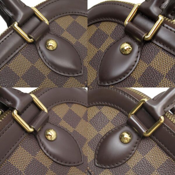 w0585a 9 c Louis Vuitton Trevi PM Damier Canvas Handbag Brown