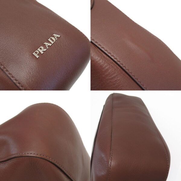 w0610a 3 c Prada Shoulder Bag Leather Brown