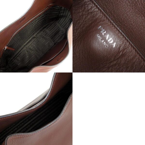 w0610a 7 c Prada Shoulder Bag Leather Brown