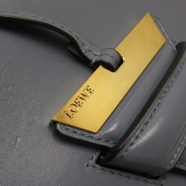 w0647a 2 Loewe Barcelona Leather Shoulder Bag Blue