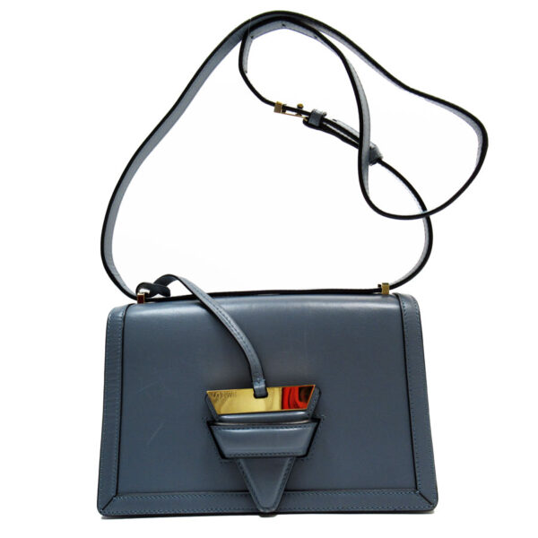 w0647a Loewe Barcelona Leather Shoulder Bag Blue