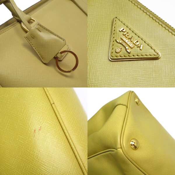 w0665a 3 c Prada Shoulder Bag Leather Yellow