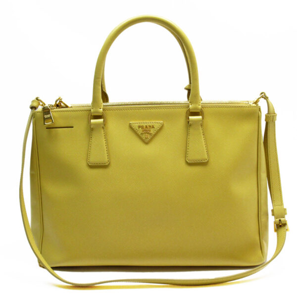 w0665a Prada Shoulder Bag Leather Yellow