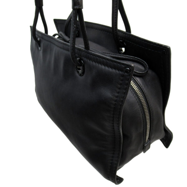 w0711a 1 Loewe Leather Shoulder Bag Black