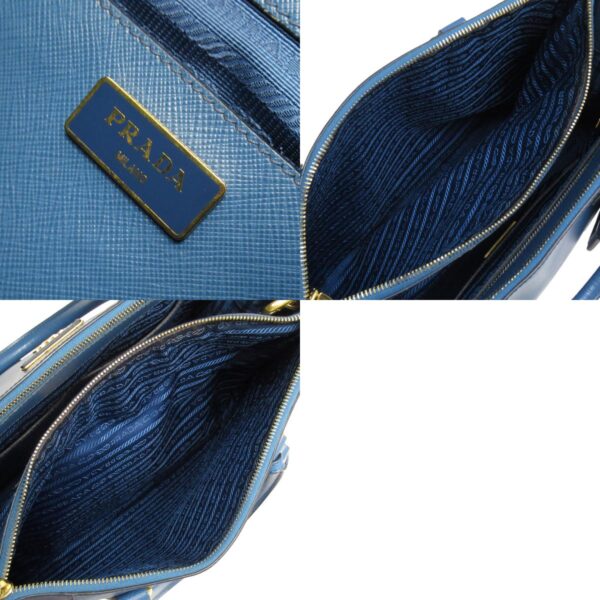 w0721a 10 c Prada Shoulder Bag Leather Blue