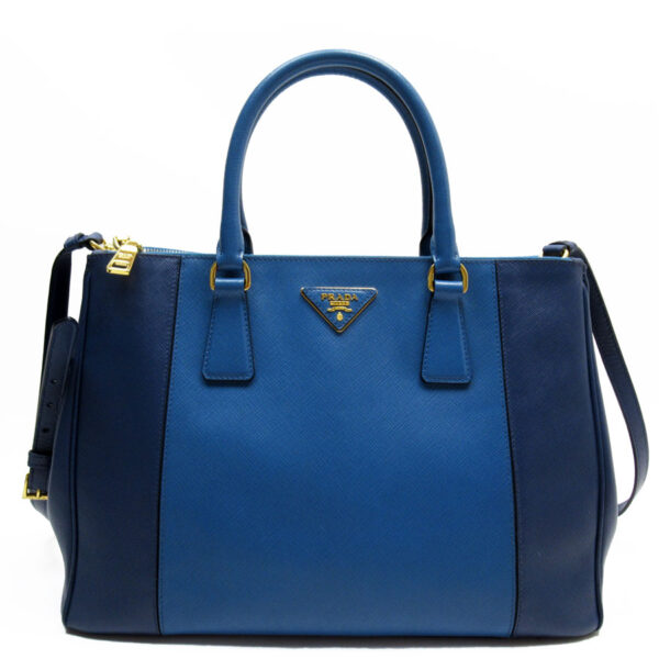 w0721a Prada Shoulder Bag Leather Blue